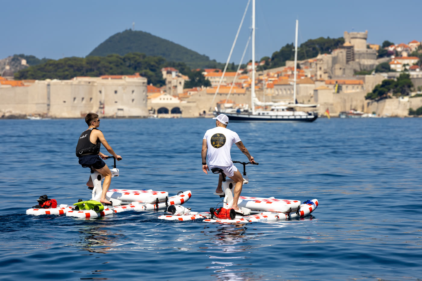 Water bike tour beneath the Dubrovnik Old Town walls